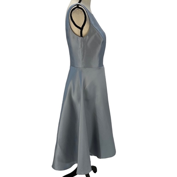 Alfred Sung Sleeveless High Low Cocktail Dress - Grey - size 6 - Picture 2 of 8